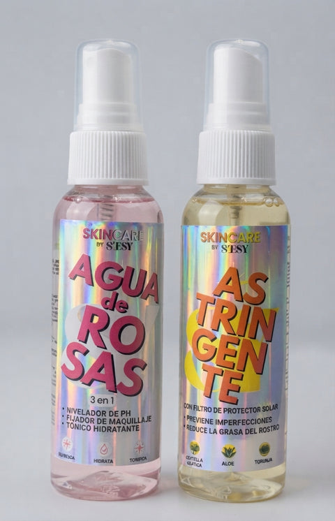 KIT ASTRINGENTE Y AGUA DE ROSAS